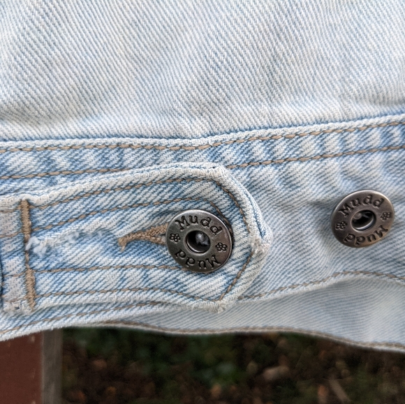Mudd Distressed Denim Jacket Size: Medium - Picture 8 of 14